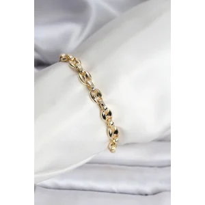14K Gold Renk Kaplama Kahve Çekirdeği Model CM Kadın Bileklik