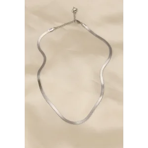 316L Çelik Silver Renk 45 cm İtalyan Zincir Model Kadın Kolye