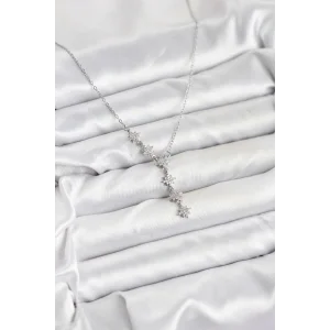 316L Çelik Zincir Gümüş Renk Kutup Yıldızı Model Kadın Kolye