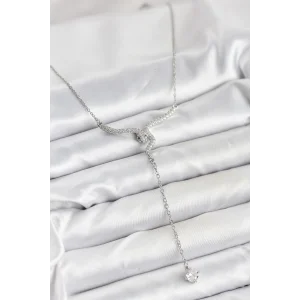 316L Çelik Zincir Gümüş Renk Yılan Model Y Kolye