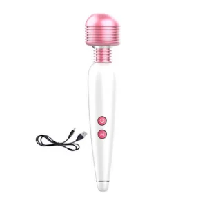 Vibex USB Şarjlı 12 Hızlı Wand Vibratör | Bükülebilir Silikon Uç & Sessiz Çalışma