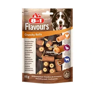 8in1 Flavours Crunchy Rolls Rulo Şeklinde Köpek Ödül Maması 1 Adet 85 Gr