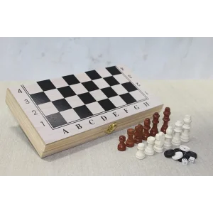 Ahşap Kutulu Satranç Tavla Seti Alk4021