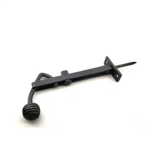 Antika Tarz Dekoratif Pirinç Ayarlı Panjur Stoperi - 150x55 Mm, Oksit