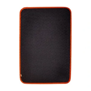 Cattie Altıgen Model Kum Toplayıcı Fonksiyonel Kedi Paspası Medium Turuncu 37x50 Cm