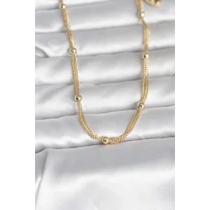 CM 14K Gold Renk Topçuk Model 60 cm Kadın Kolye