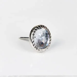 Dekoratif Parlak Taşlı Kabara Raptiye 17 Mm - 500