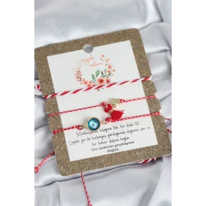 Marteniçka Bileklik 3lü Püsküllü ve Nazarlı Model