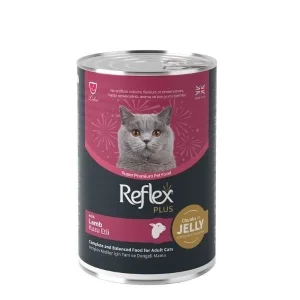 Reflex Plus Jöle İçinde Kuzu Etli Yetişkin Konserve Kedi Maması 1 Adet 400 Gr
