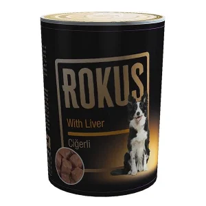 Rokus Ciğerli Yetişkin Konserve Köpek Maması 1 Adet 410 Gr