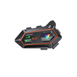 Y20 2x 1000m Telsiz Mesafeli 2 Kişi Bağlantılı Bluetooth Kask Kulaklık Fenerli İntercom