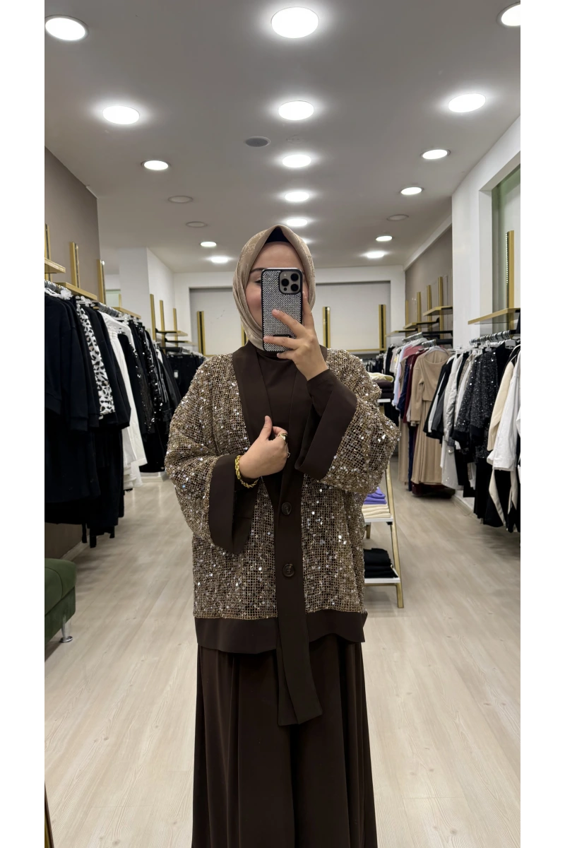 Qaswe Payet İşlemeli Candy 3lü Takım