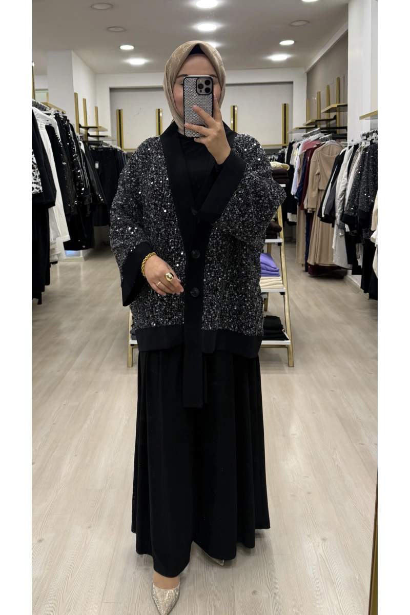 Qaswe Payet İşlemeli Candy 3lü Takım