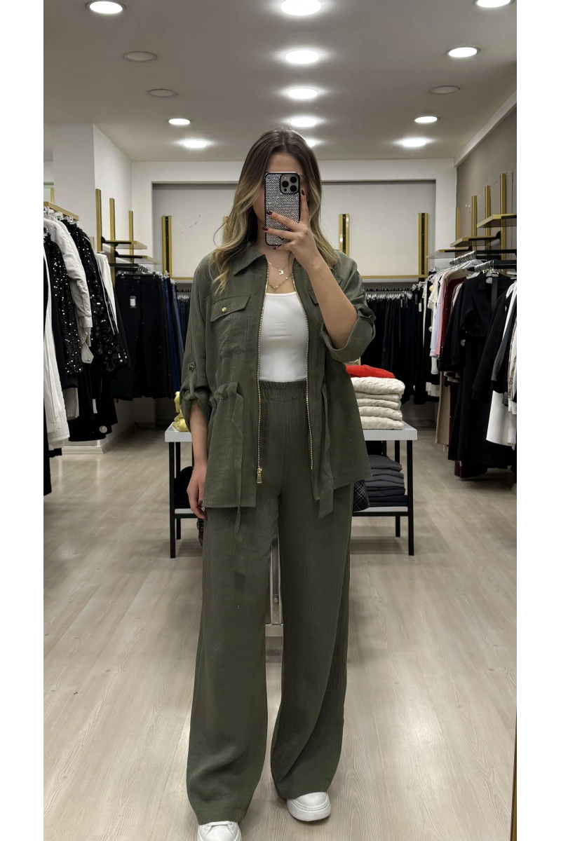 Treo Bel Büzgülü Premium İkili Takım