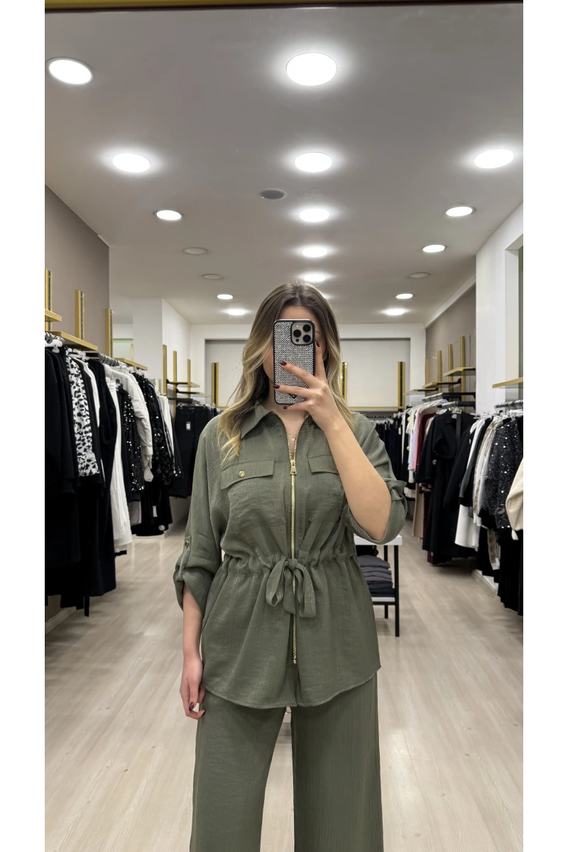 Treo Bel Büzgülü Premium İkili Takım