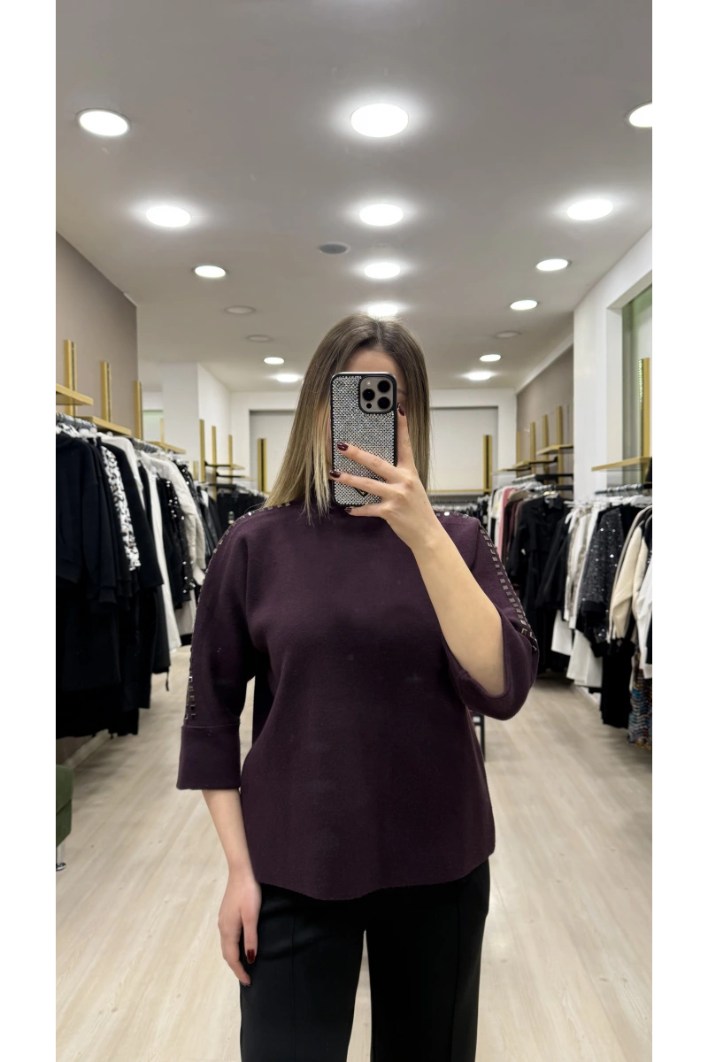 Korsman Taş Detaylı Kazak