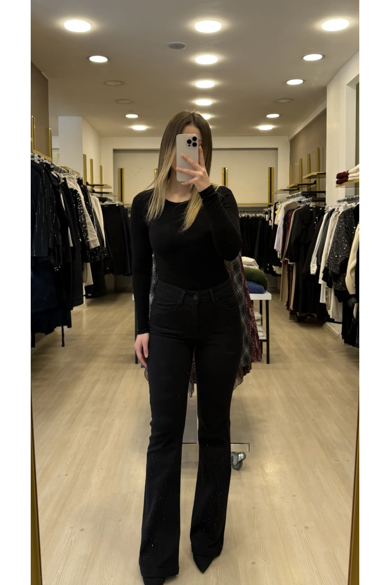 Lora Çubuk Taş İspanyol Jean
