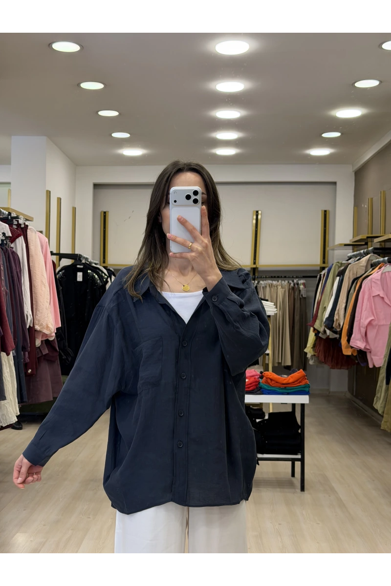 Zensia Düşük Omuzlu Tensel Gömlek