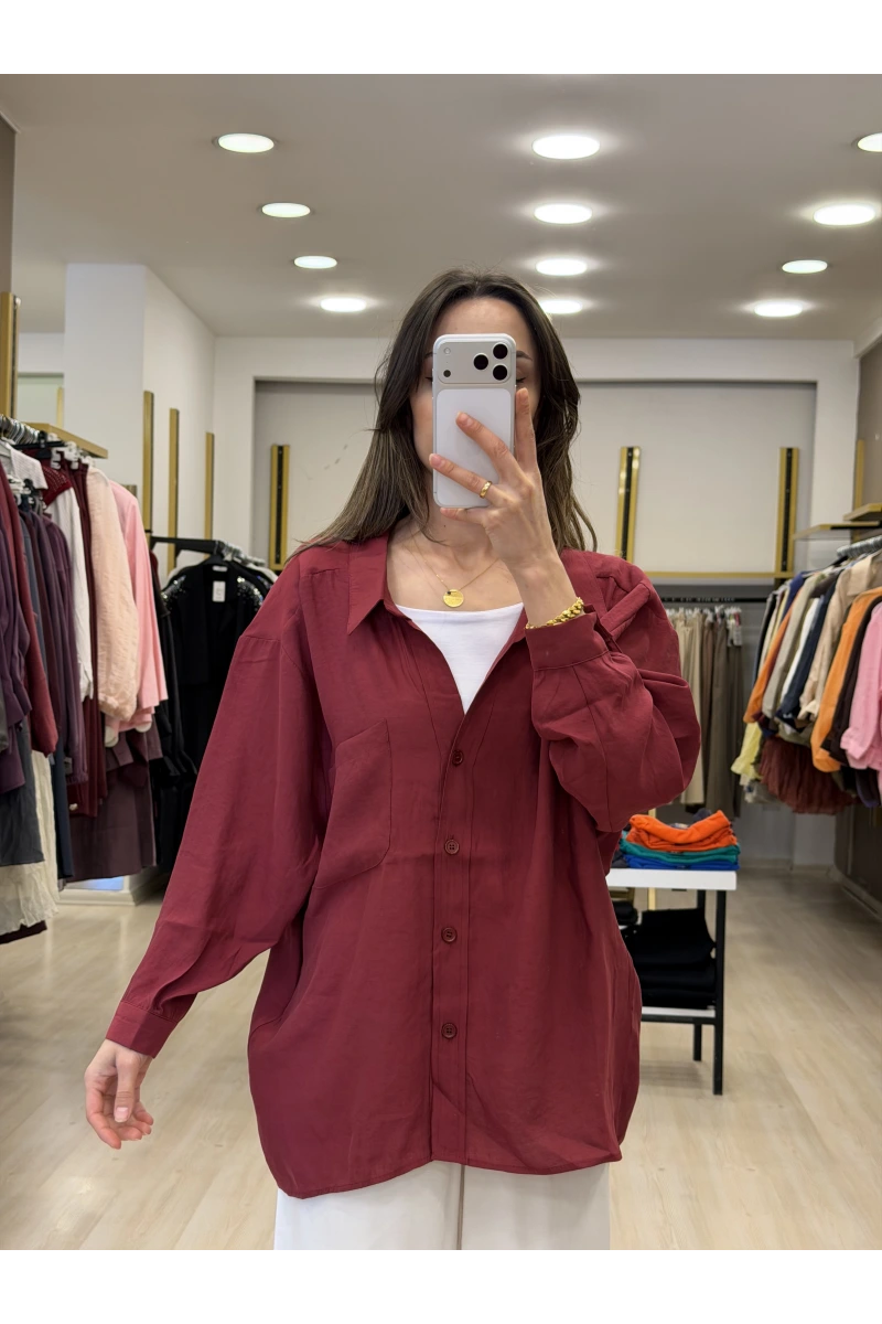 Zensia Düşük Omuzlu Tensel Gömlek