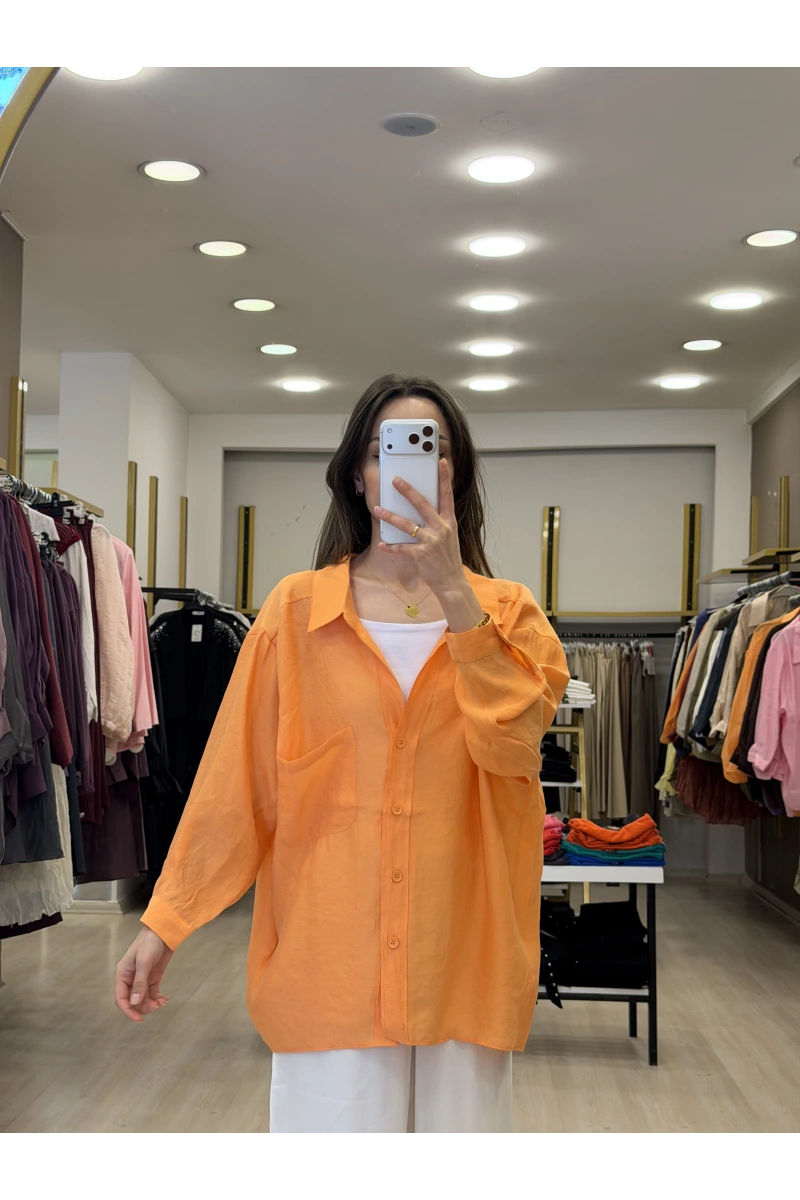 Zensia Düşük Omuzlu Tensel Gömlek