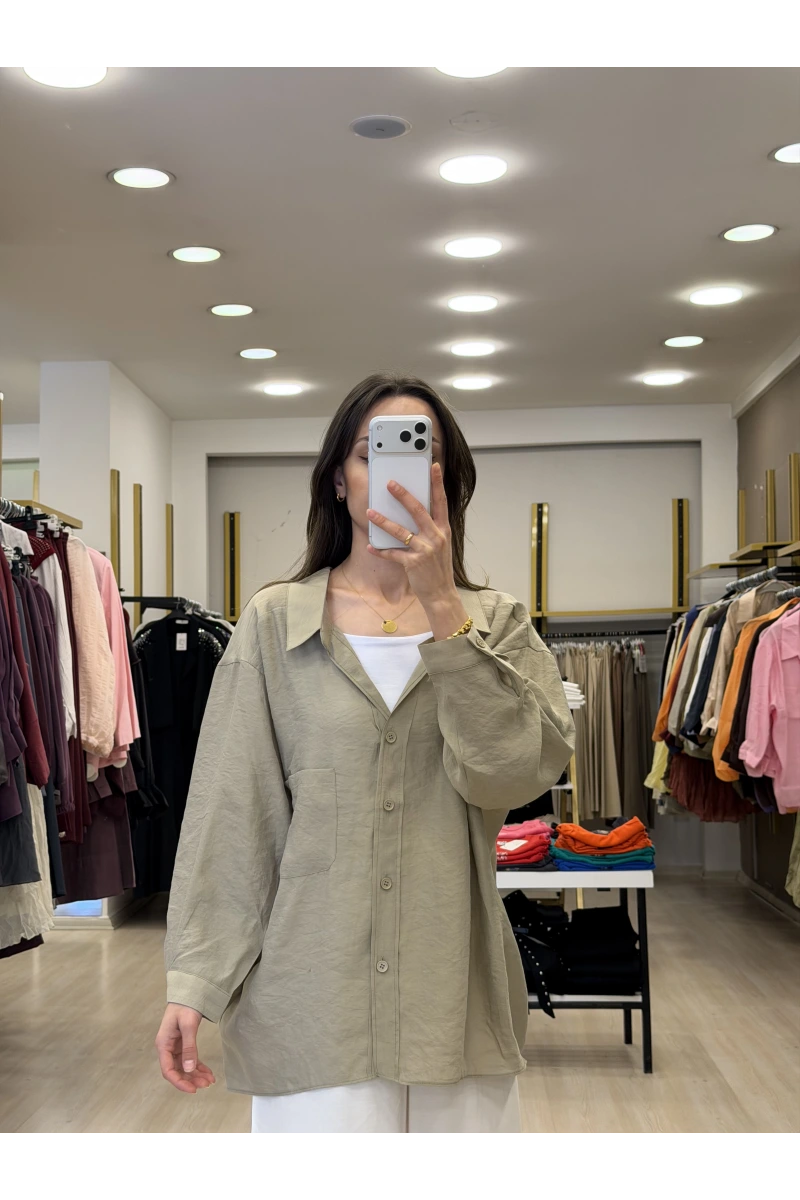Zensia Düşük Omuzlu Tensel Gömlek