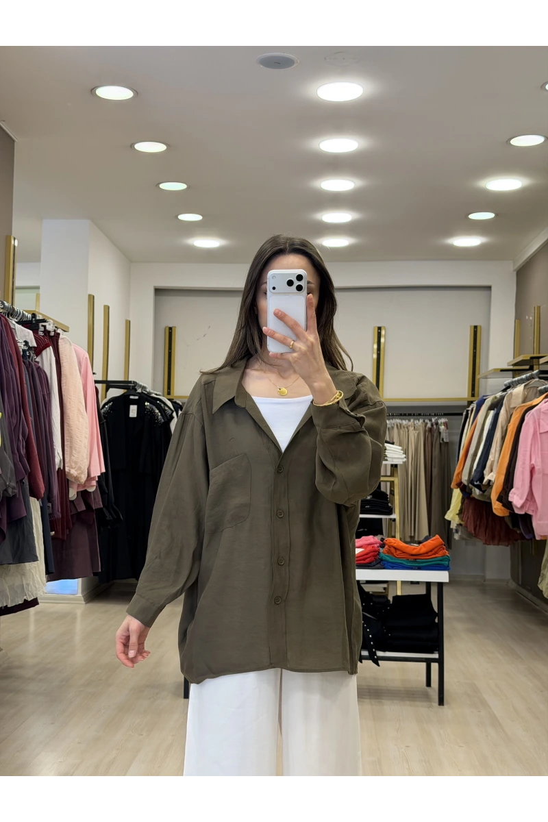 Zensia Düşük Omuzlu Tensel Gömlek