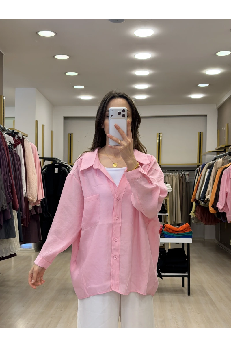 Zensia Düşük Omuzlu Tensel Gömlek