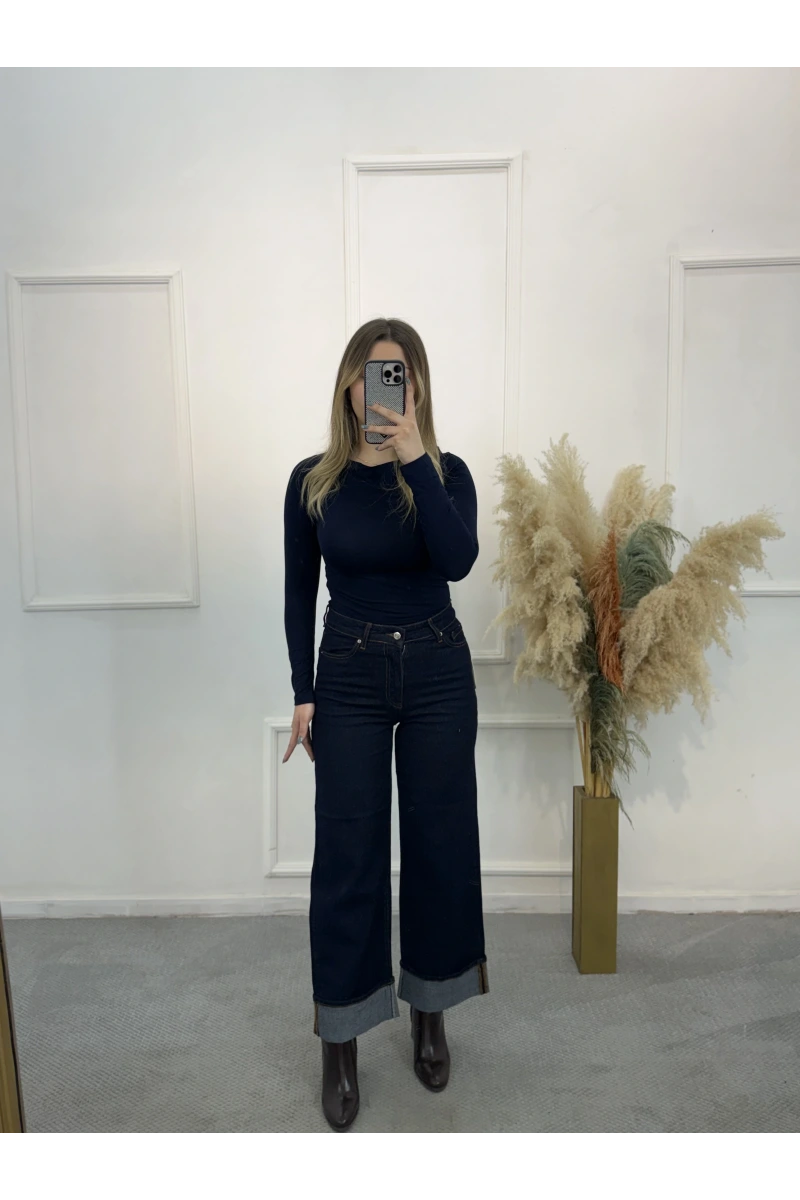 Bera Paça Katlı Likralı Jean