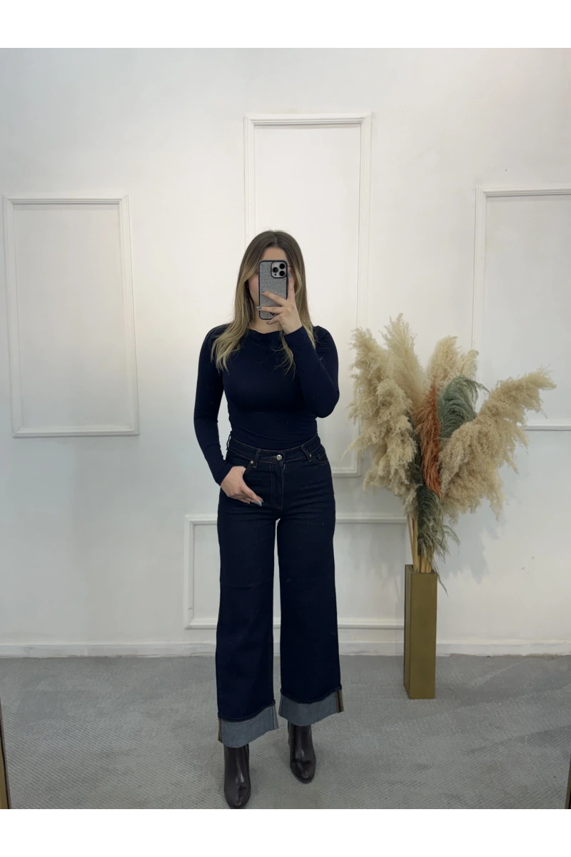 Bera Paça Katlı Likralı Jean