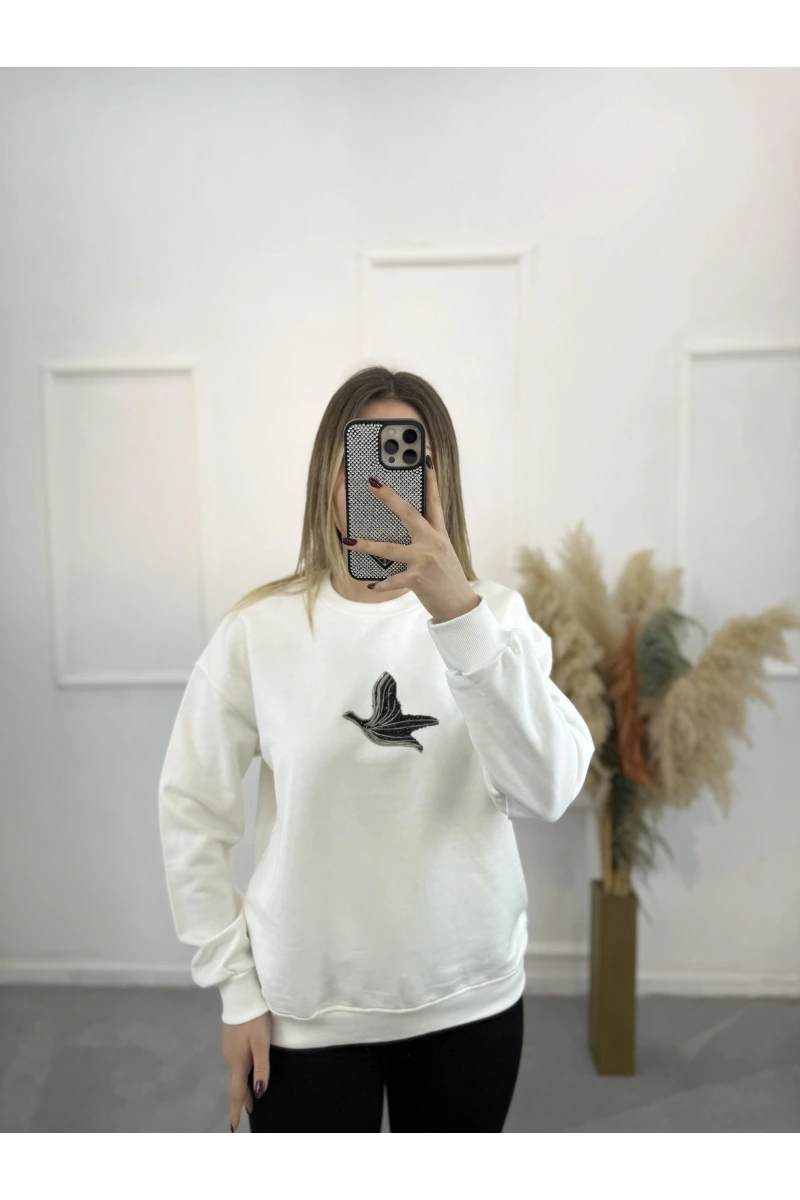 Bima Zincir Kuş Sweatshirt