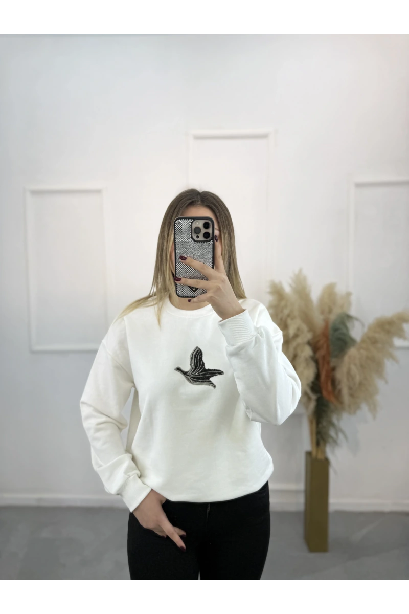 Bima Zincir Kuş Sweatshirt