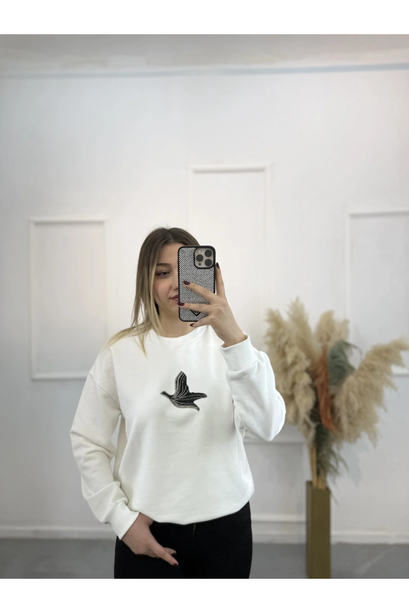 Bima Zincir Kuş Sweatshirt