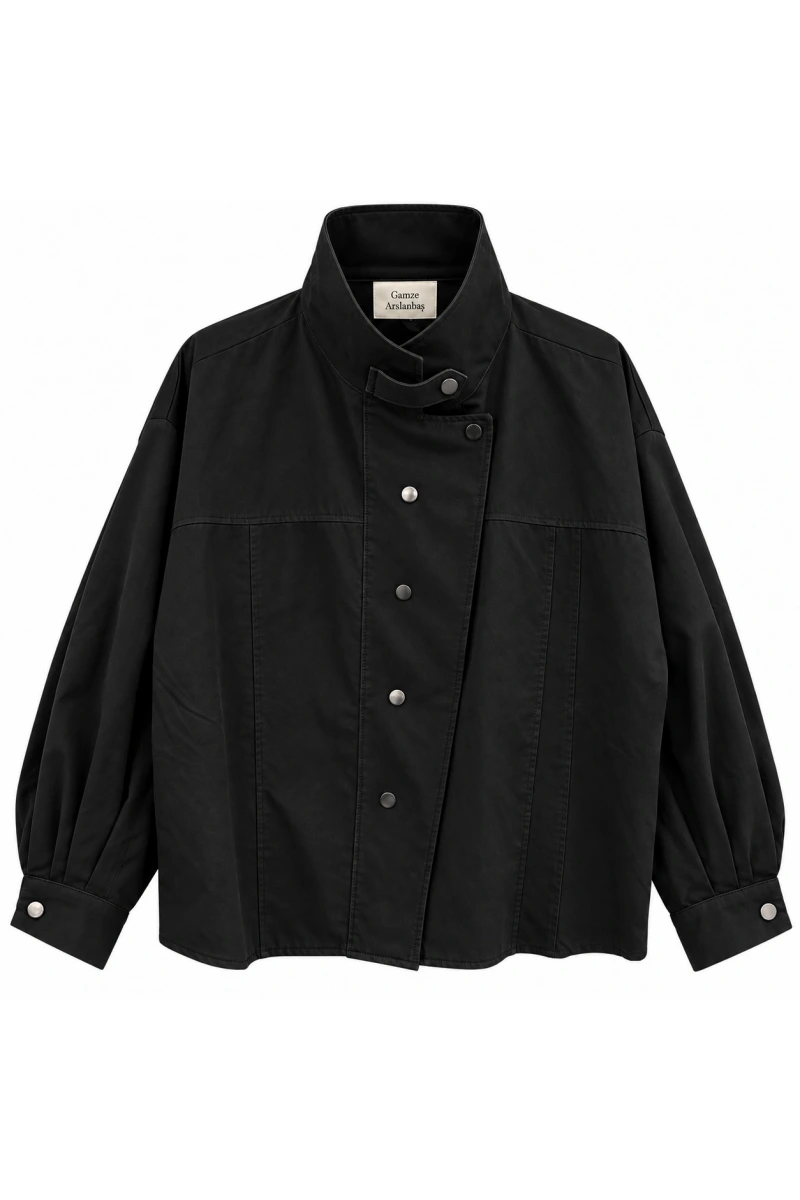 Çıt Çıtlı Oversize Gömlek