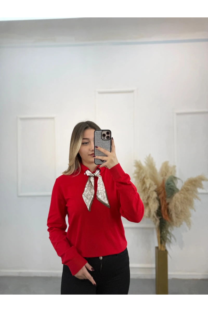 Fularlı Premium Seri Kazak