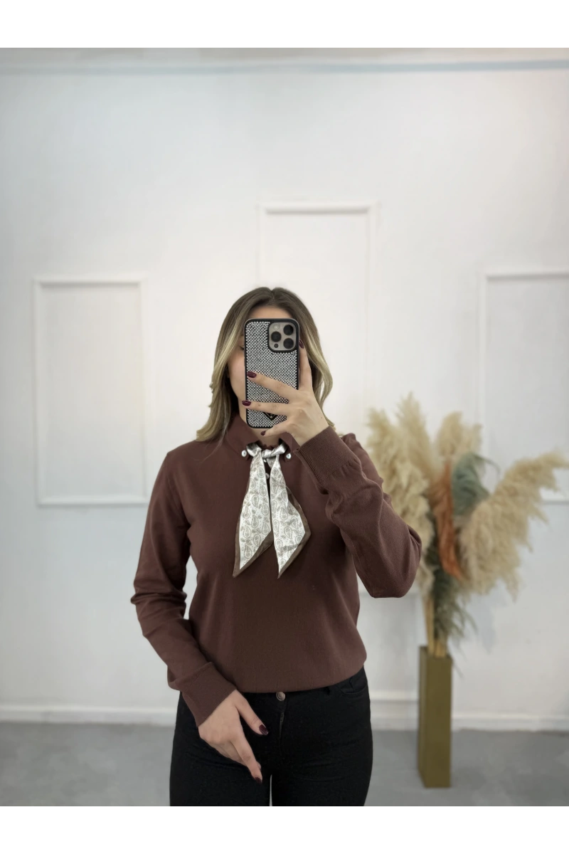 Fularlı Premium Seri Kazak