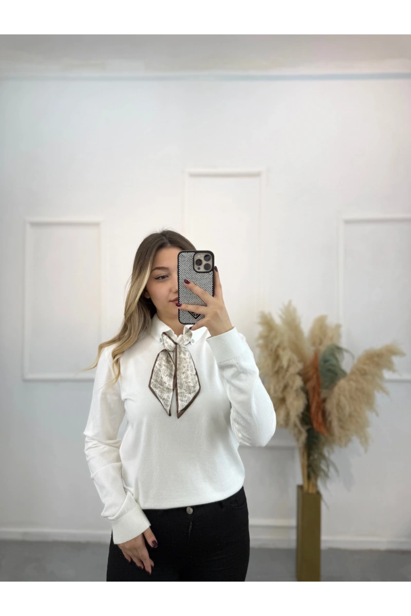 Fularlı Premium Seri Kazak
