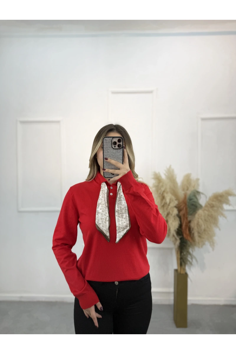 Fularlı Premium Seri Kazak