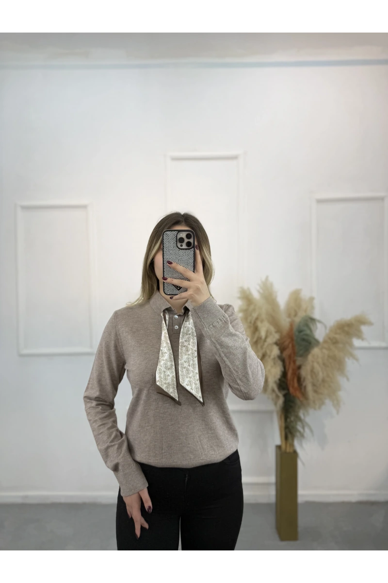 Fularlı Premium Seri Kazak