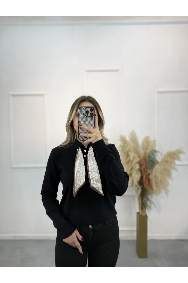 Fularlı Premium Seri Kazak