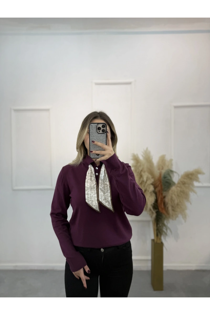 Fularlı Premium Seri Kazak
