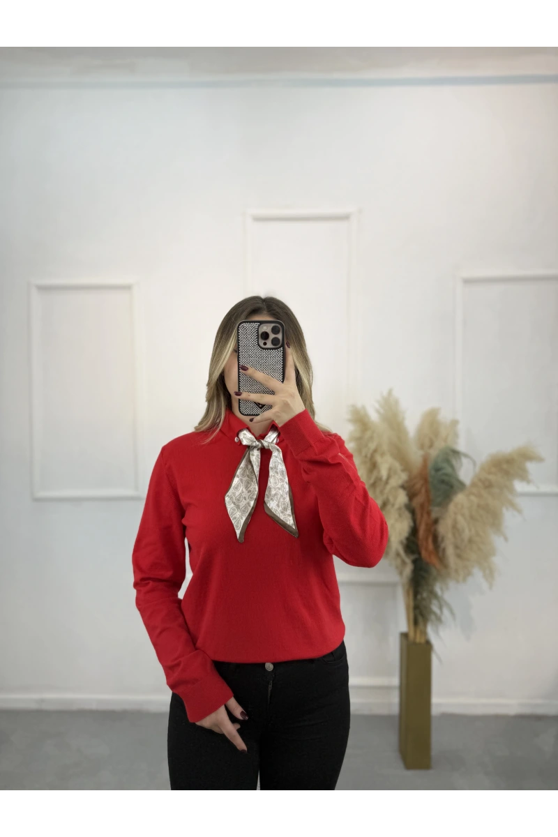 Fularlı Premium Seri Kazak