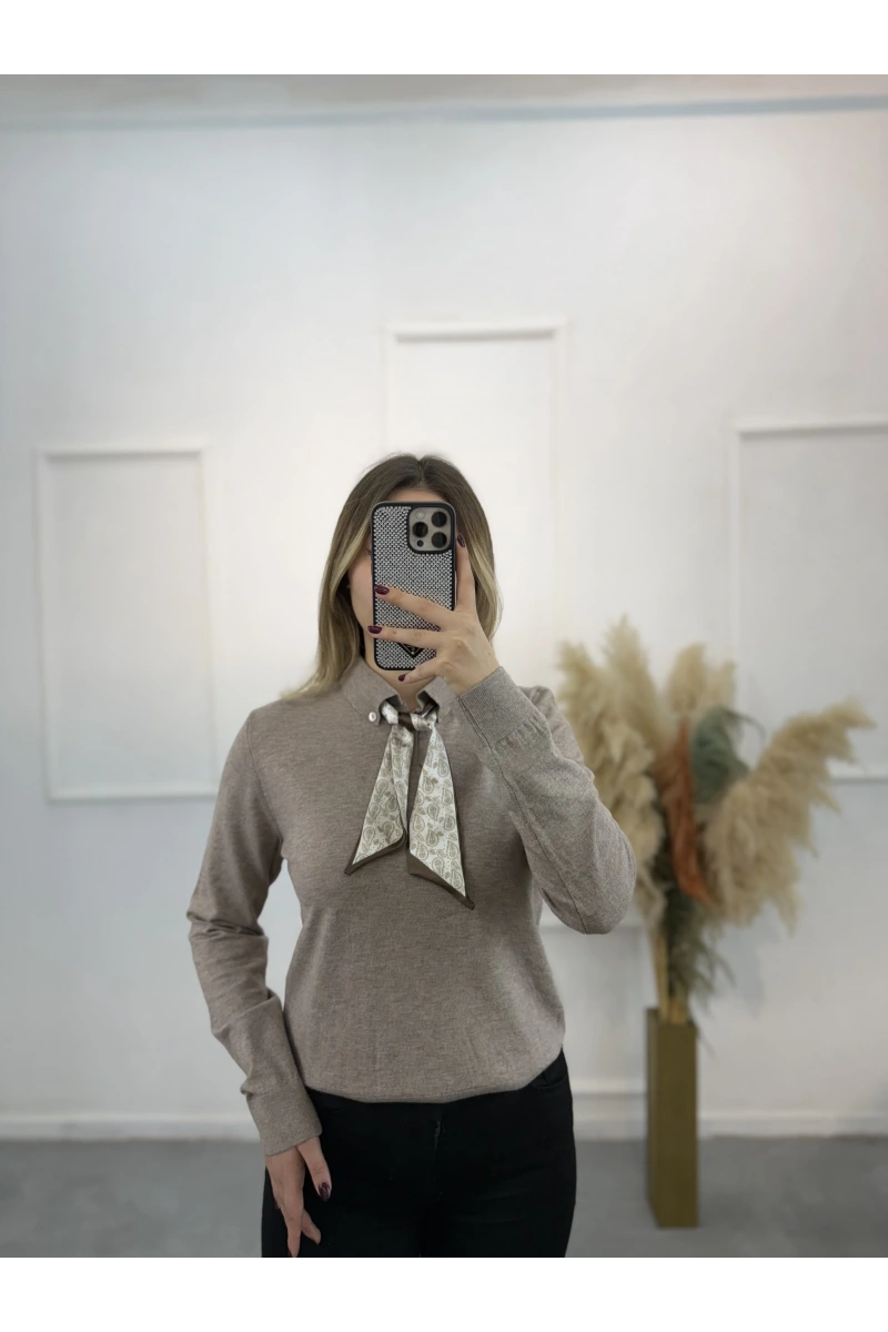 Fularlı Premium Seri Kazak