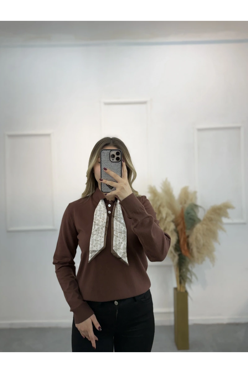 Fularlı Premium Seri Kazak