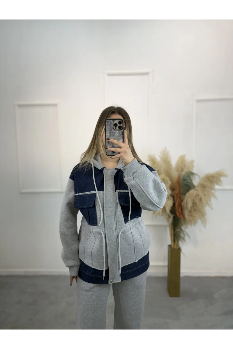 Grimelang Denim Detaylı İkili Takım