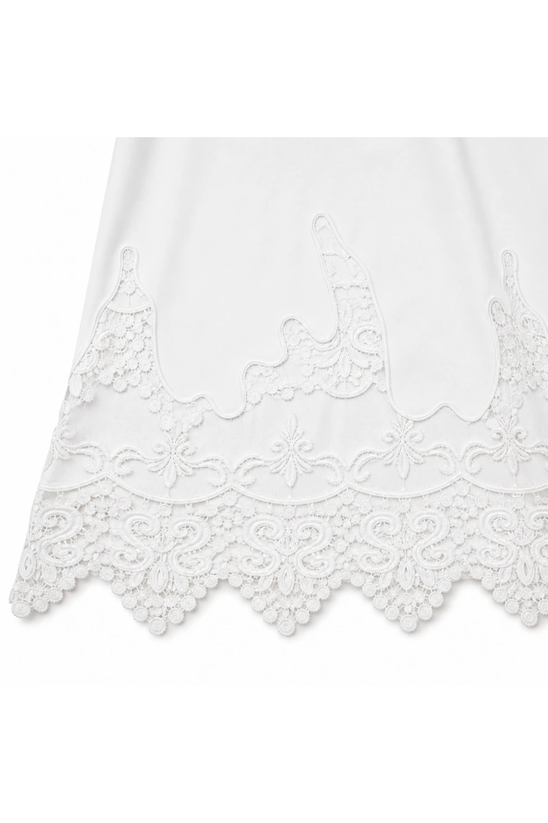 Kolları Etek Ucu Dantelli Zra T-Shirt