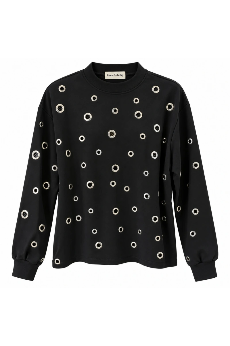 Kuş Gözlü Sweatshirt