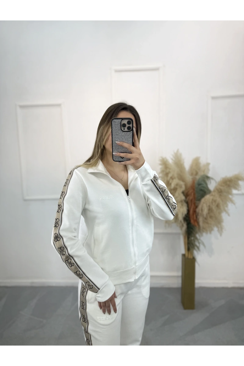Libata Guess Logo Şeritli İkili Takım