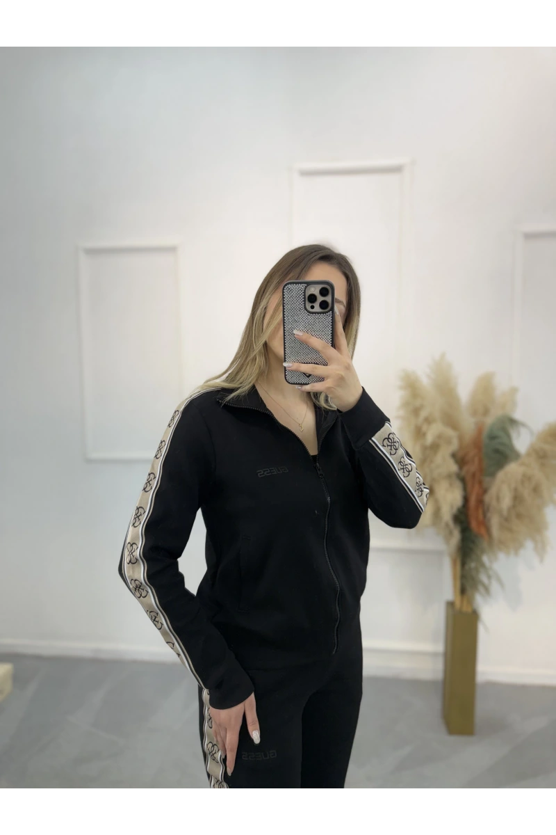 Libata Guess Logo Şeritli İkili Takım
