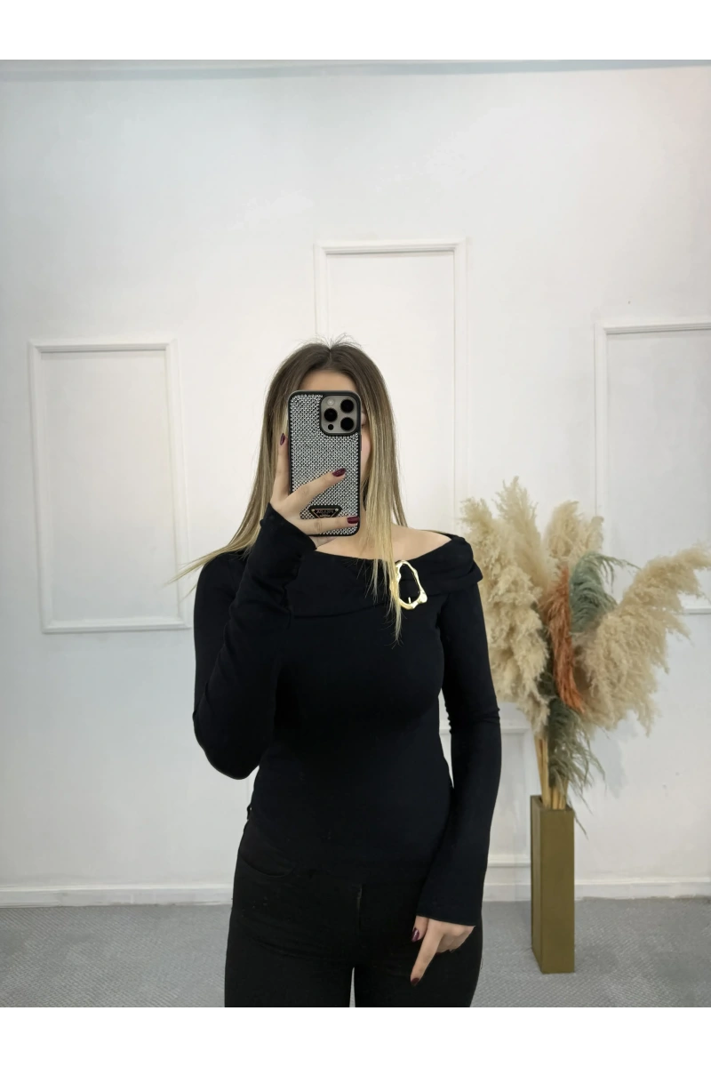 Limerence Gold Tokalı Bluz  060