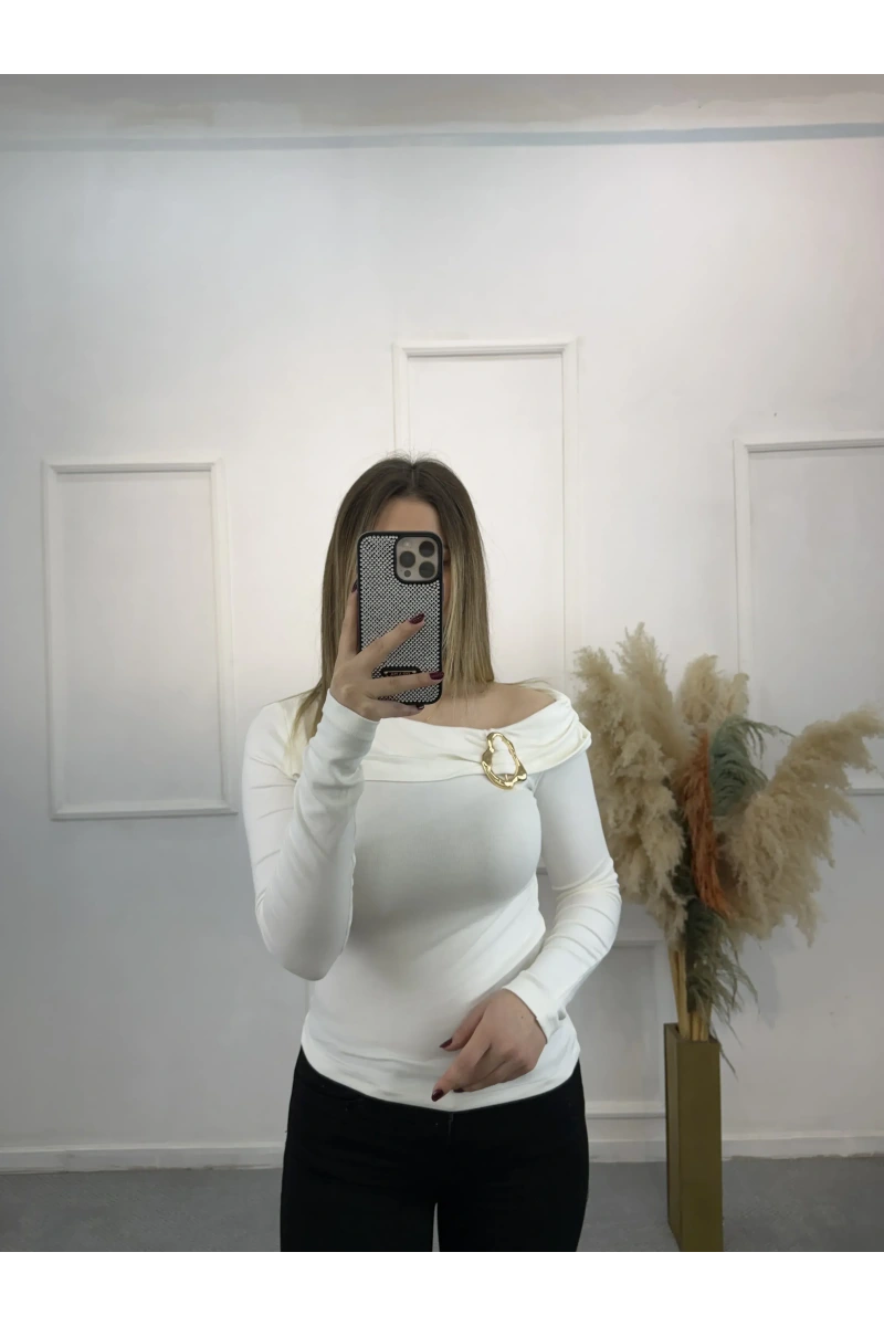 Limerence Gold Tokalı Bluz  060